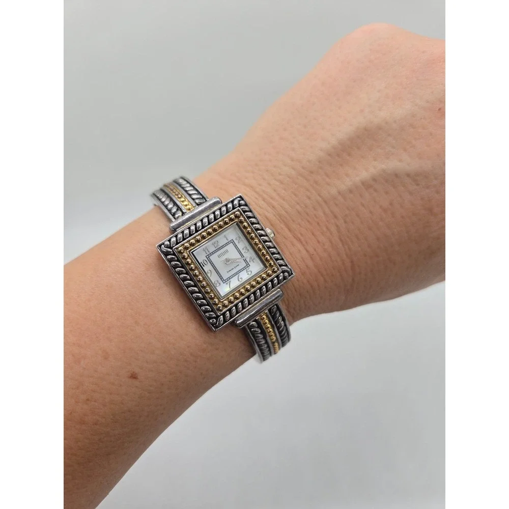 Ecclissi H126 Sterling Silver Gold Plated Bangle Watch Women's Quartz 925